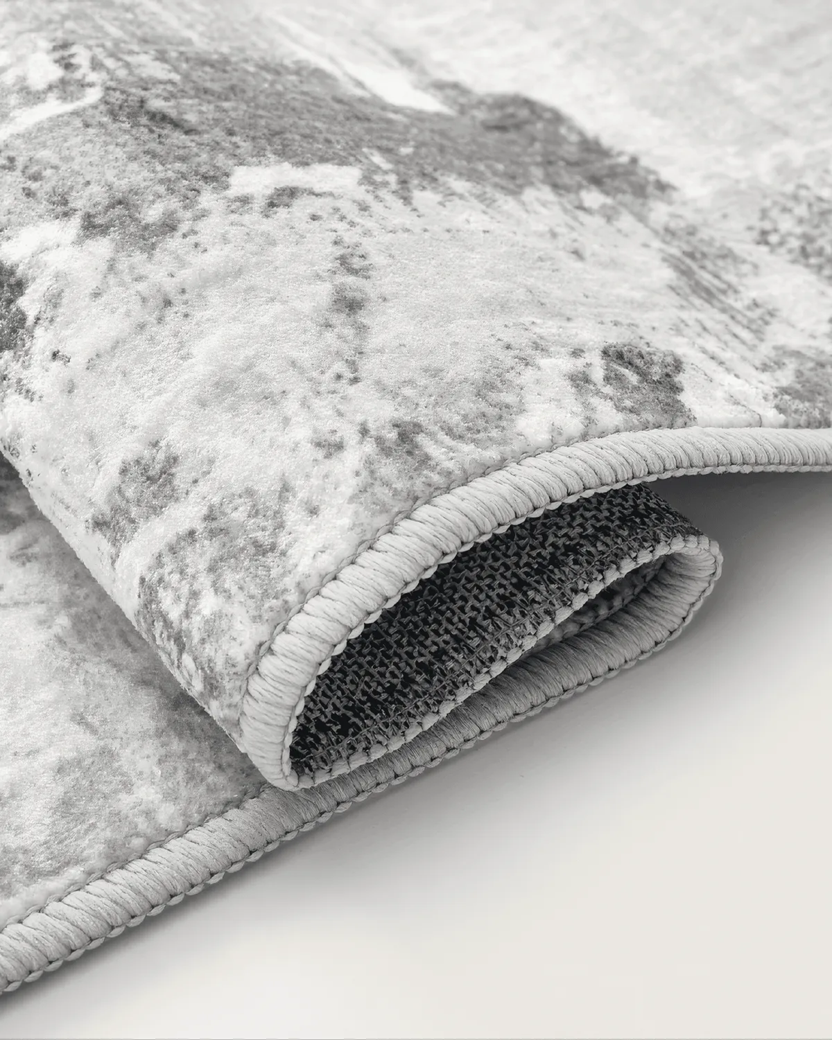 Geometric Vintage Tara Dark Gray Washable Area Rug — image 3