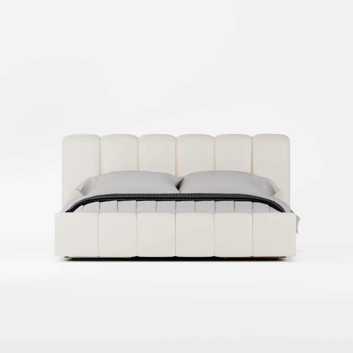 Humply Queen Faux Leather Storage Bed with Drawers — image 20