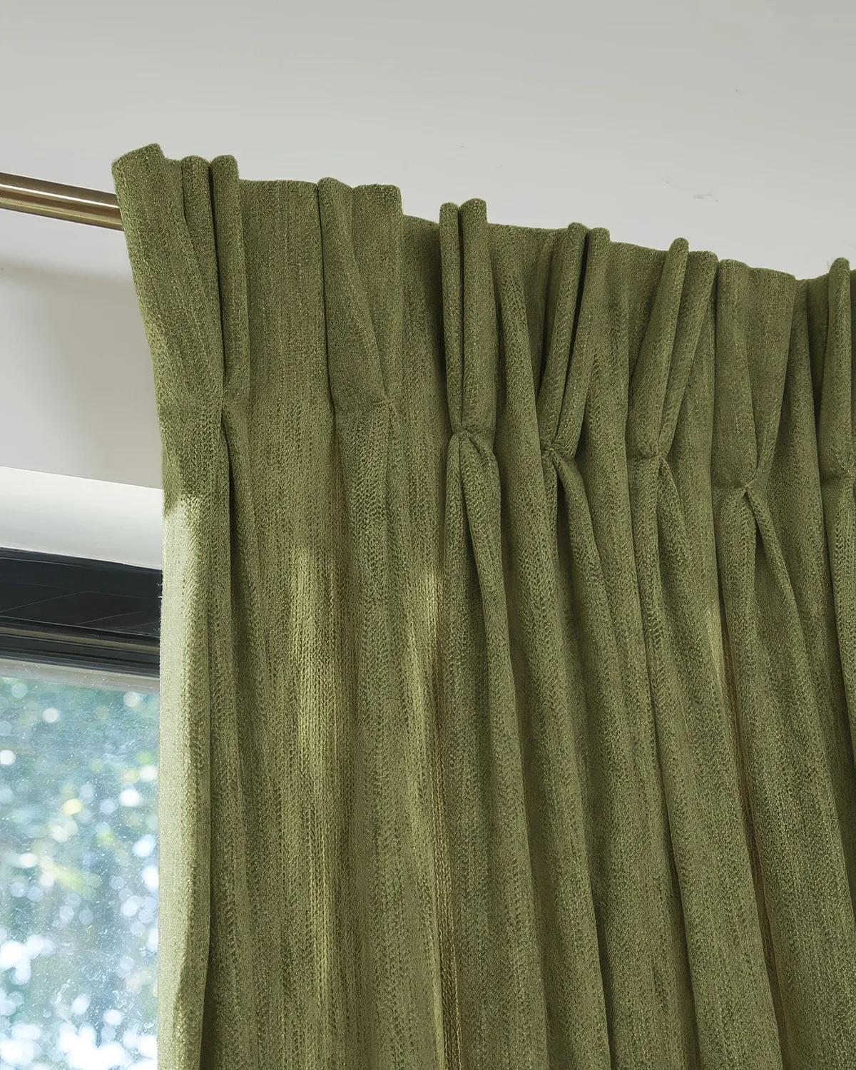 Ivy Linen Look Heavyweight Herringbone Textured Custom Curtain — image 4