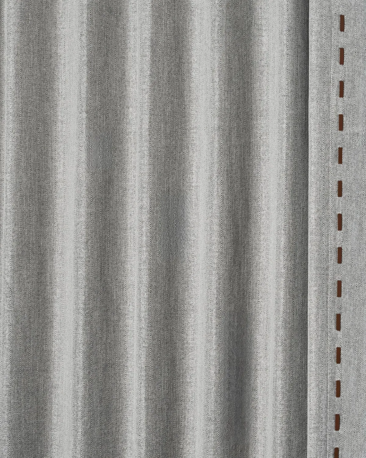 Cleo Textured Custom Curtain with Trim — image 4