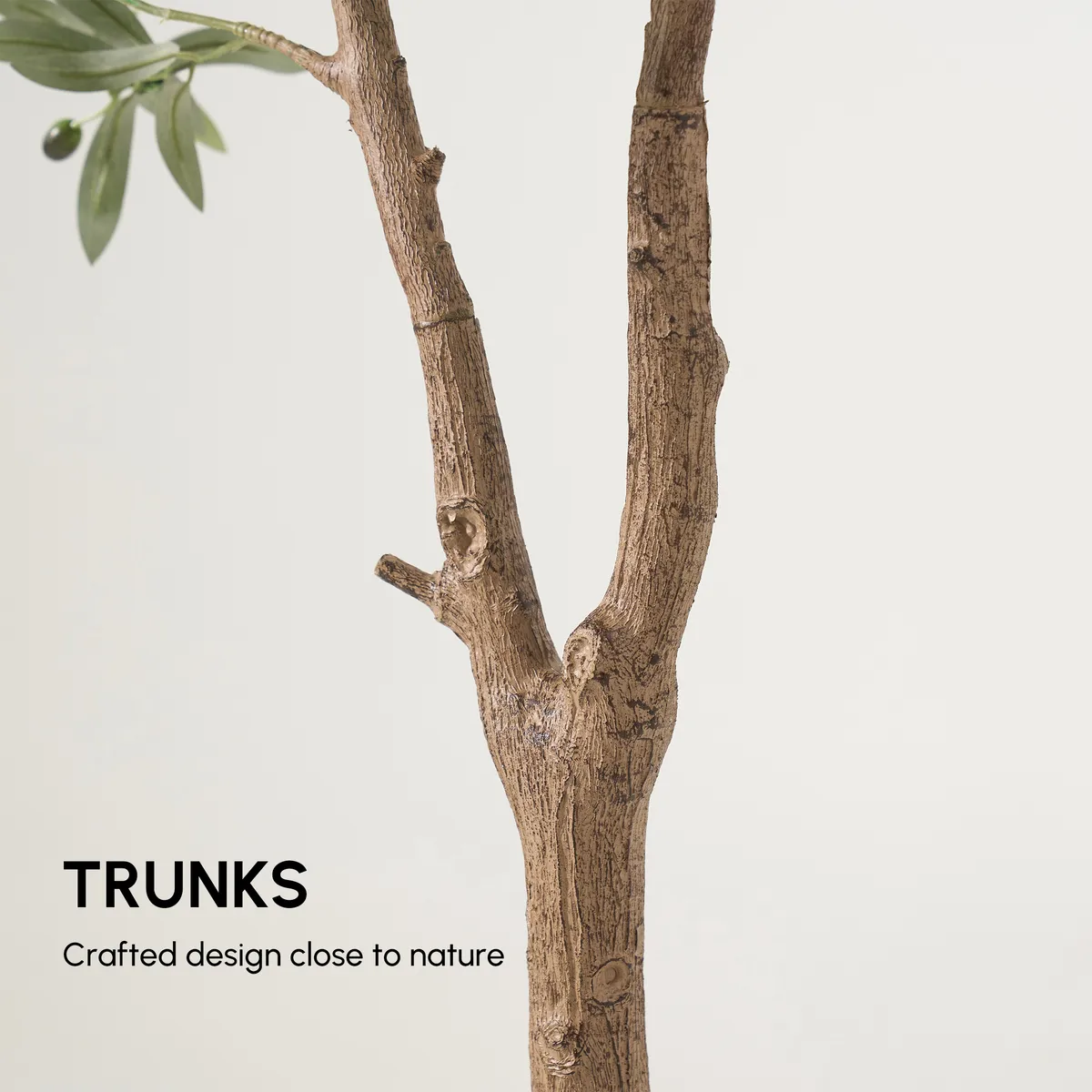 6 ft. Artificial Olive Tree with Planter and Decorative Pebbles — image 16