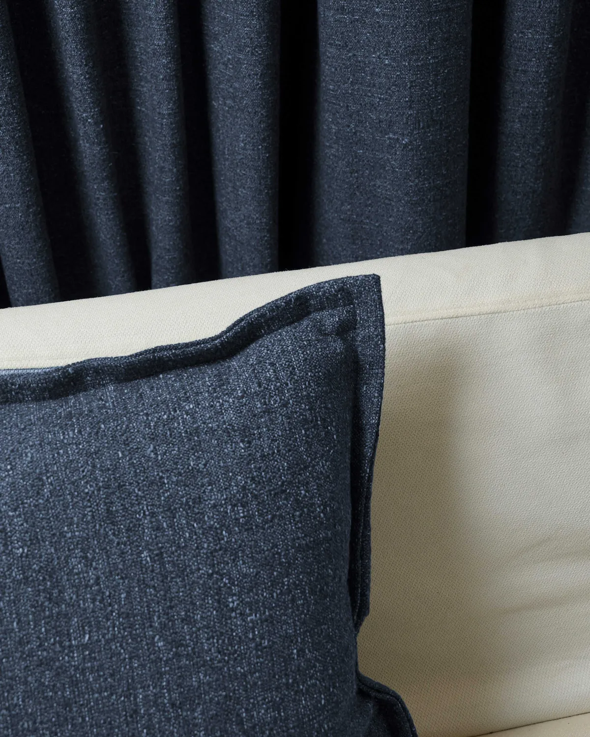 Luna Linen Blend Faux Leather Laced Lumbar Pillowcase — image 10