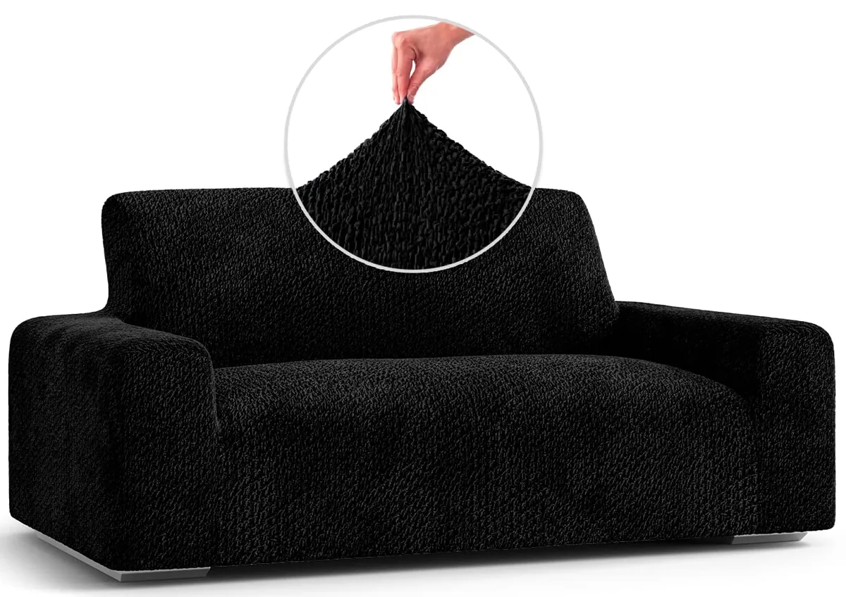 Loveseat Slipcovers - 1-Piece Furniture Protector - Form Fit, Machine Washable -VelvetCollection