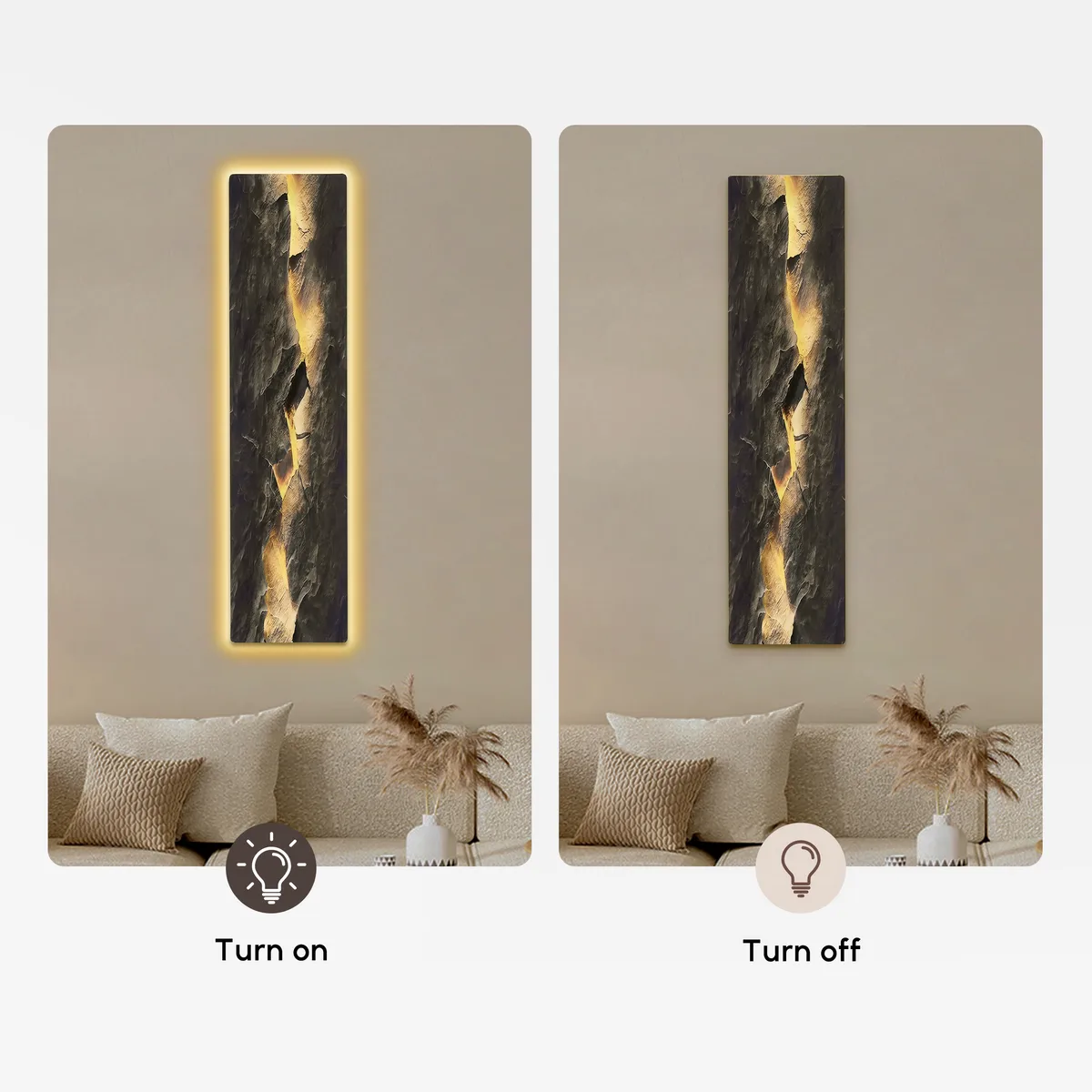 Extra-Large Modern LED Wall Art with Backlit Light Home Decor — USB Powered — image 14