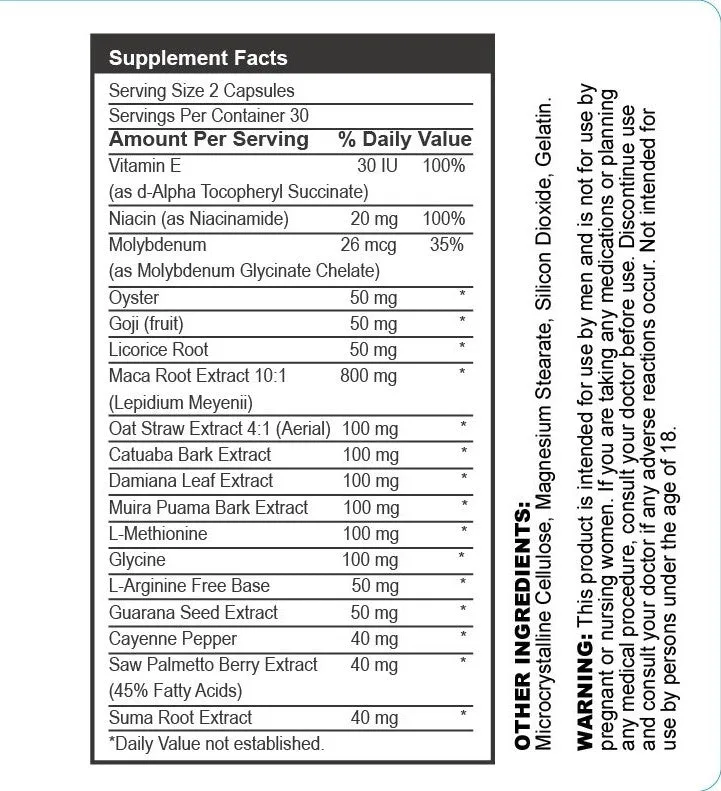Oyster, Goji & Licorice Root Complex, USA, FDA, GMP, NPAC-60 Capsules — image 4