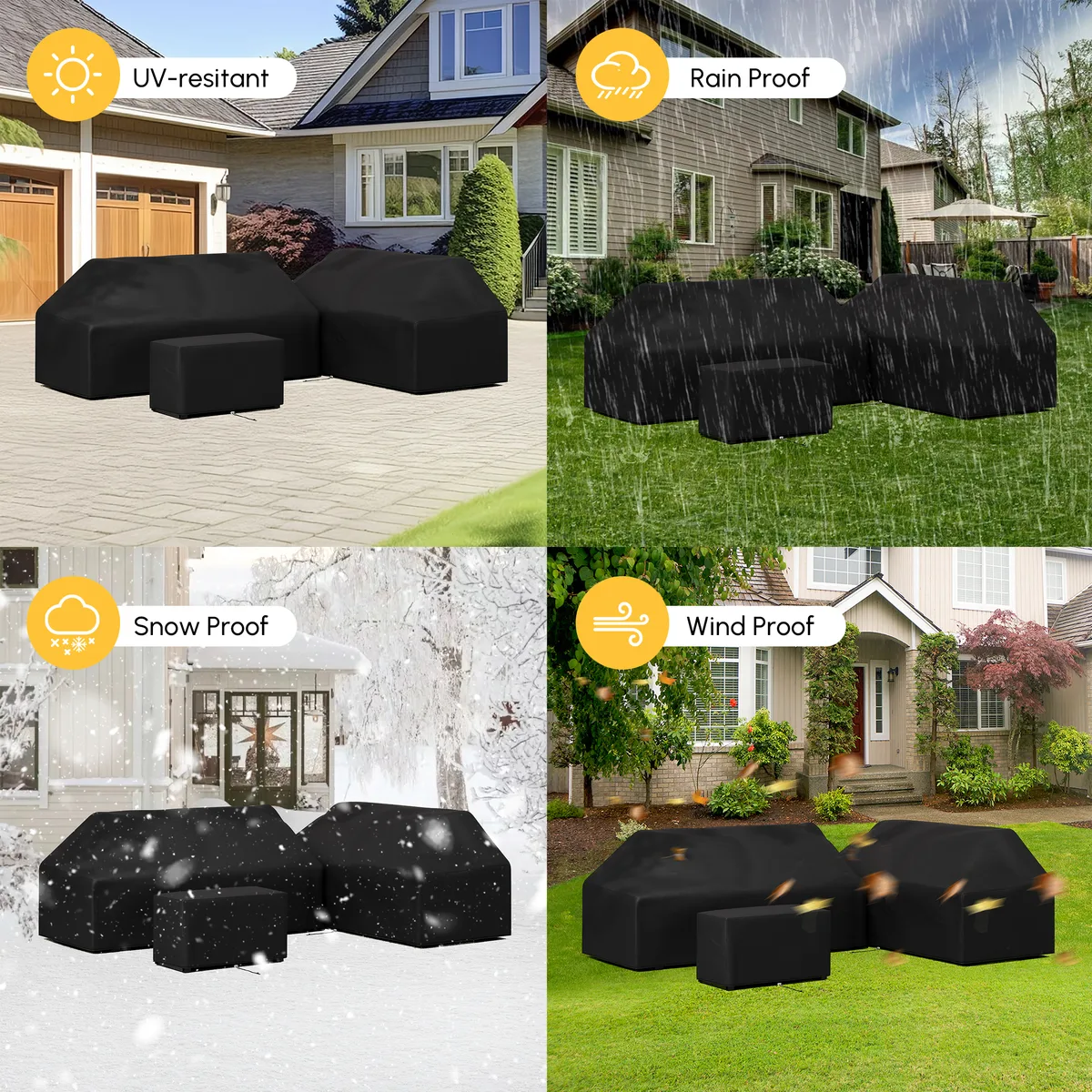 Slatera 600D Tough Canvas Waterproof Outdoor Patio Furniture Covers — image 6