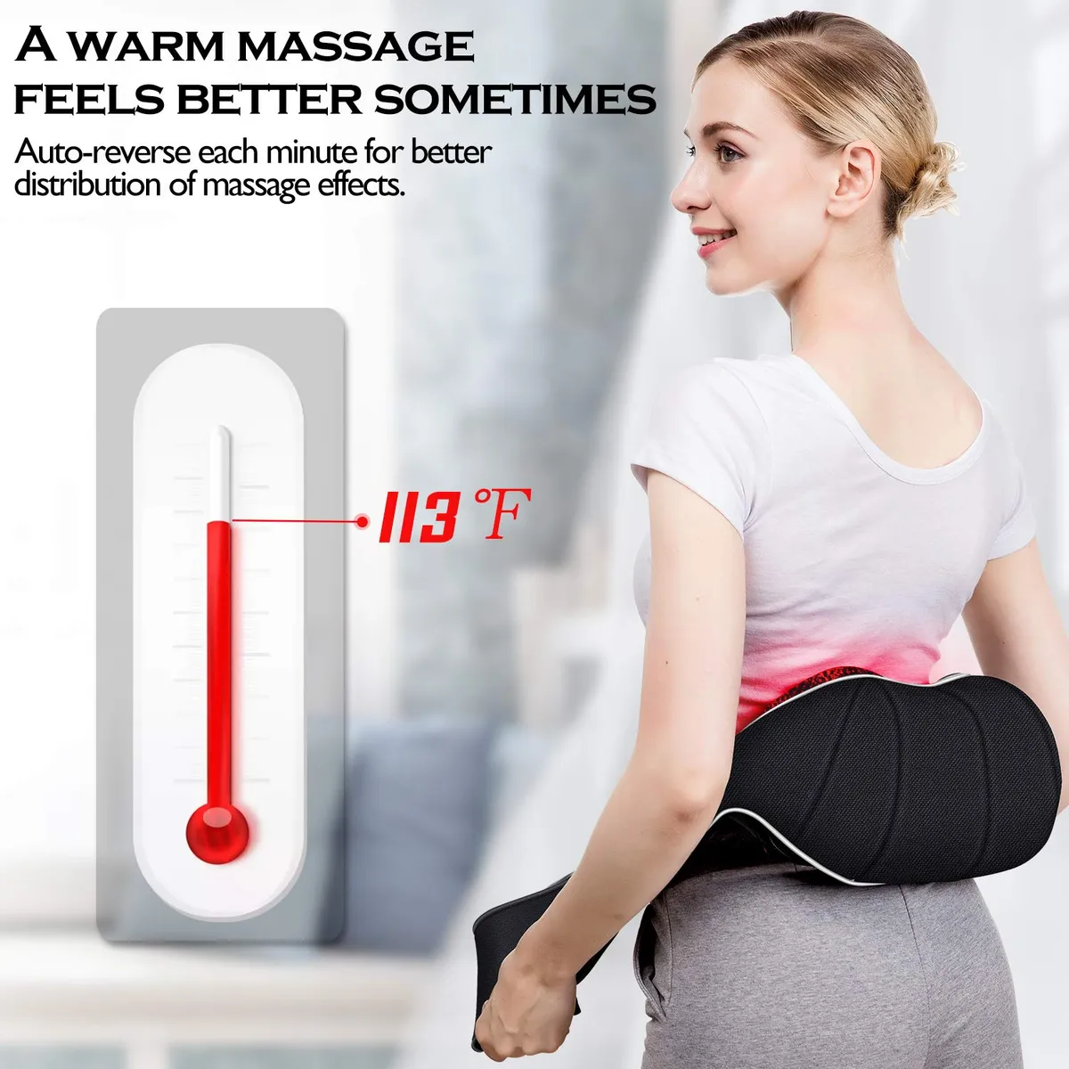 Heated Shoulder and Back Massager - Deep Tissue Relief — image 4