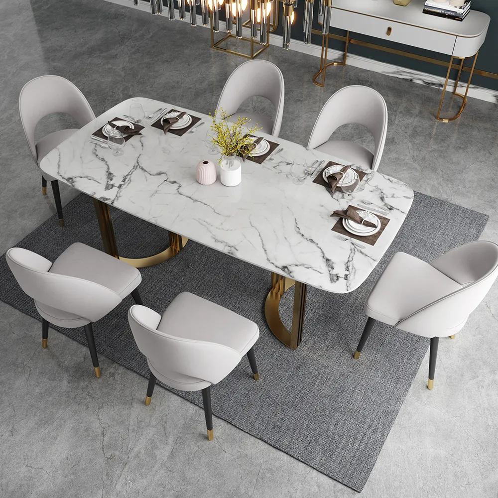 4-Pieces Modern Dining Chairs Cotton and Linen Upholstery — image 28