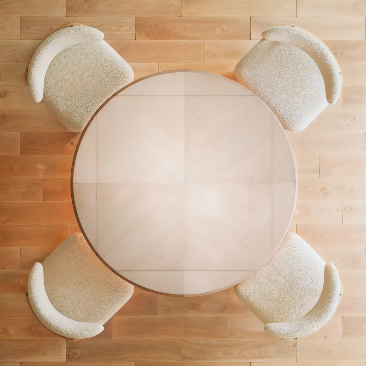 36"-47" Solid Wood Extendable Dining Table with Light — image 16