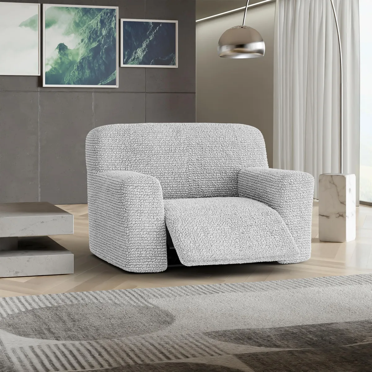 Oversized Recliner Chair Slipcover - 1-Piece Furniture Protector - Form Fit, Machine Washable -MicrofibraCollection — image 10