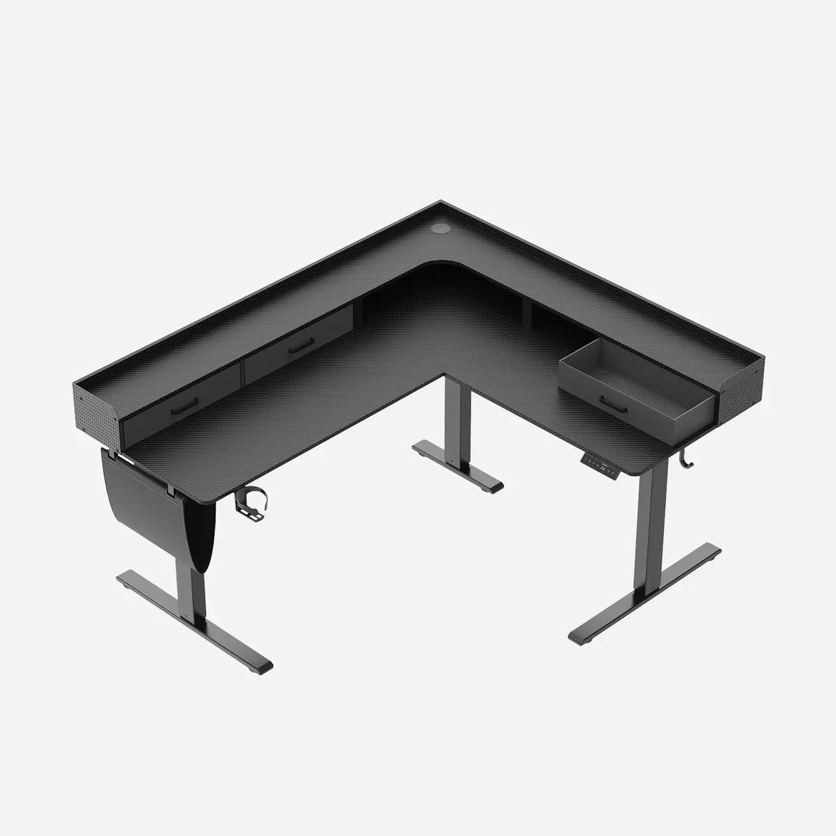 L-Shape With Drawer Standing Desk — image 3