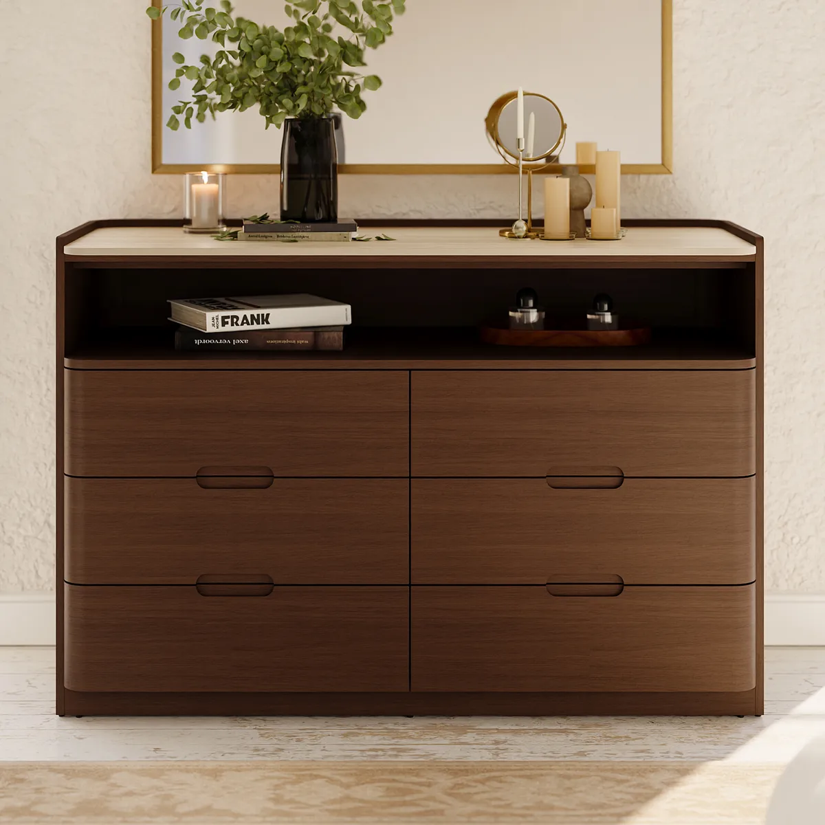 Arvona 47" 6-Drawer Dresser with Sintered Stone Top — image 11