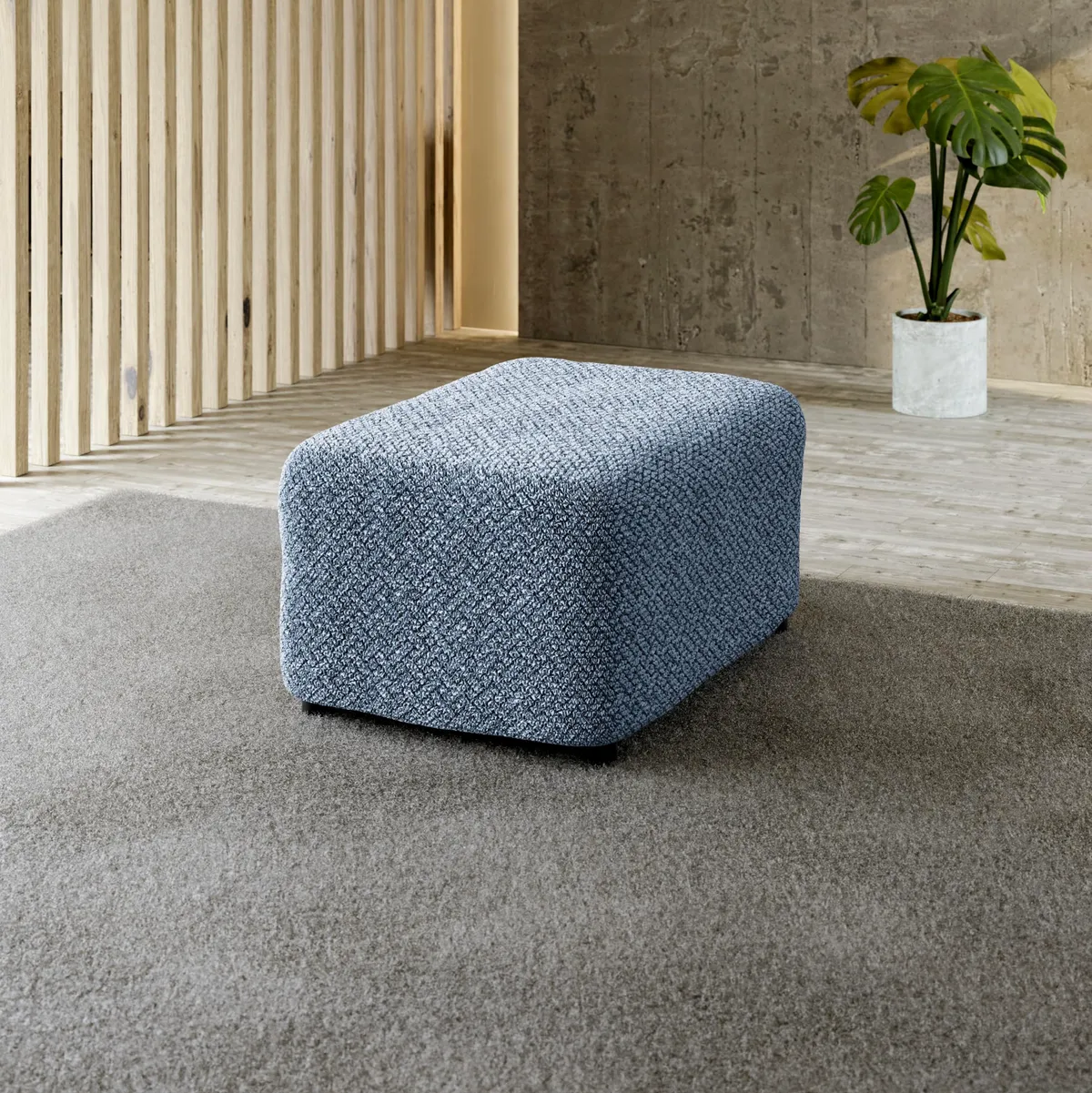 Ottoman Slipcovers - 1-Piece Furniture Protector - Form Fit, Machine Washable -Microfibra PrintedCollection - Venezia — image 4