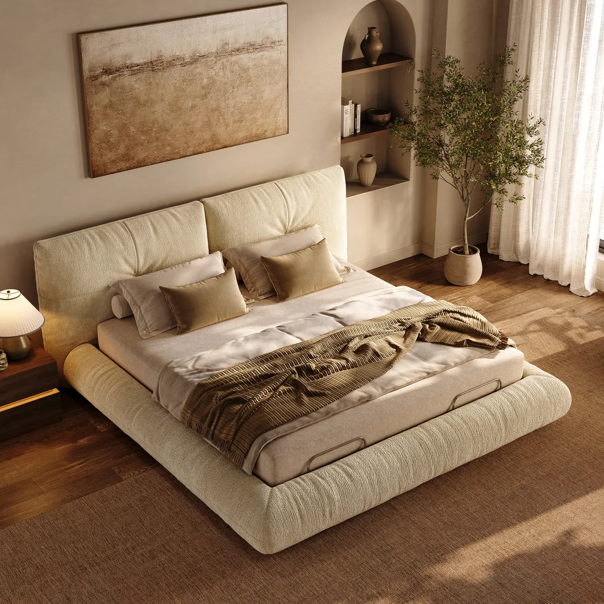Florvia Performance Chenille Smart Bed Set with Adjustable Base, Massage & Zero Gravity — image 6