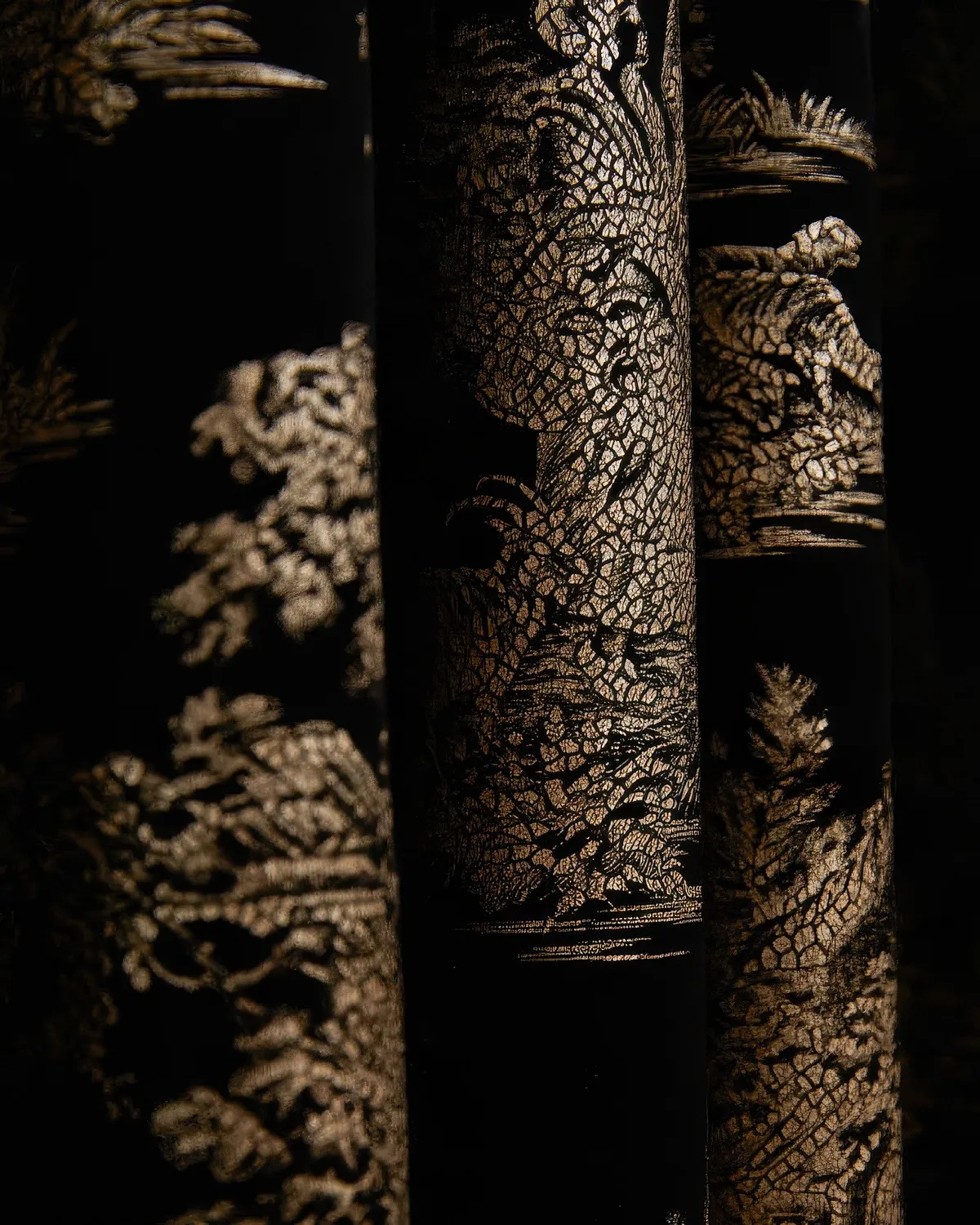 Zen Foil Printed Velvet Patterned Custom Curtain | Designed in Italy — image 3