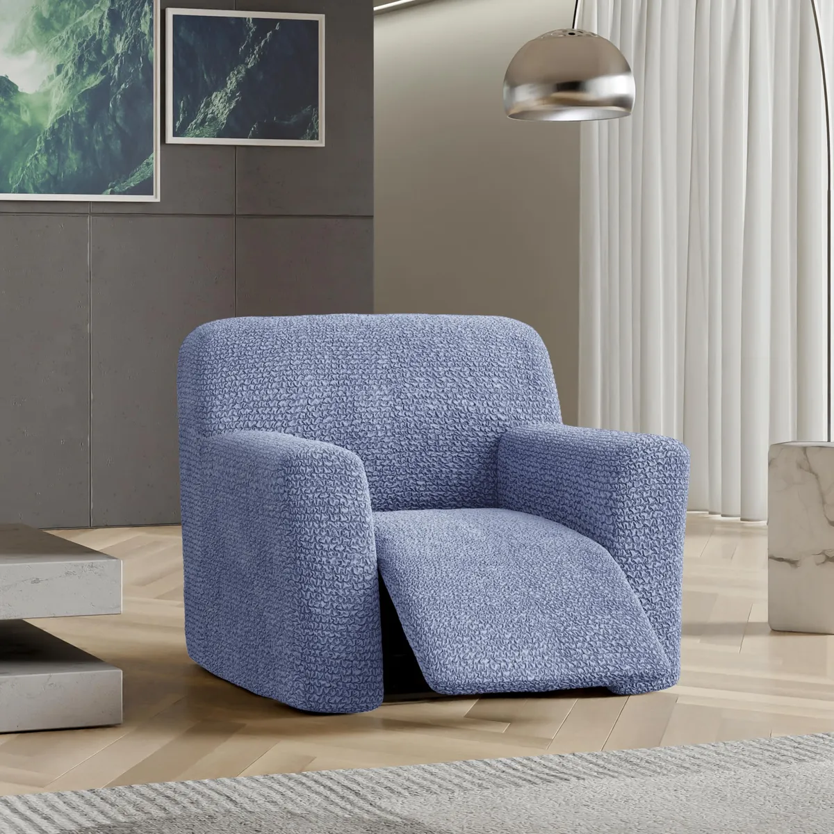 Recliner Chair Slipcover - 1-Piece Furniture Protector - Form Fit, Machine Washable -MicrofibraCollection — image 10