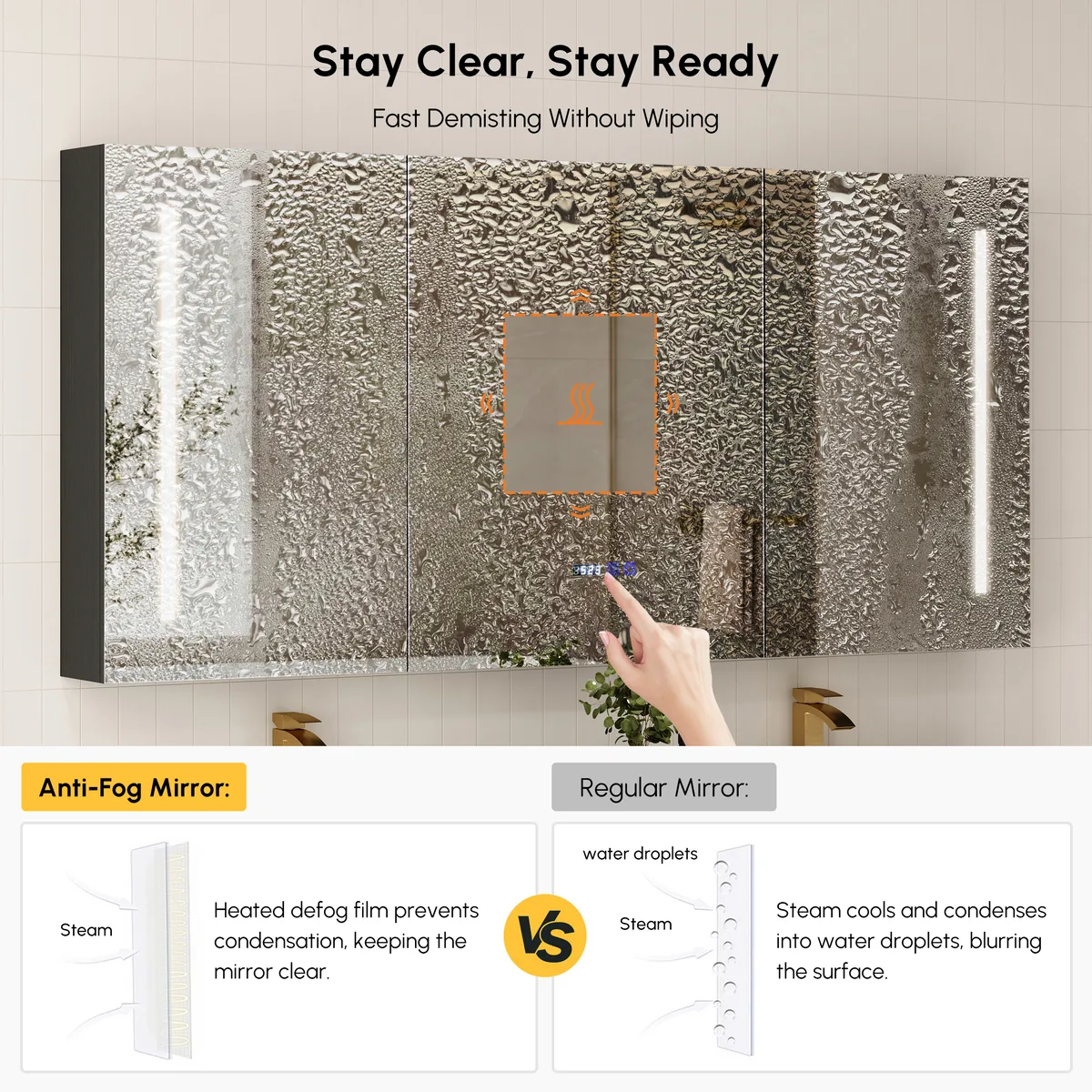 59" LED Bathroom Medicine Cabinet — image 18