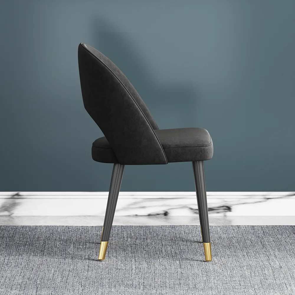 4-Pieces Modern Dining Chairs Cotton and Linen Upholstery — image 17
