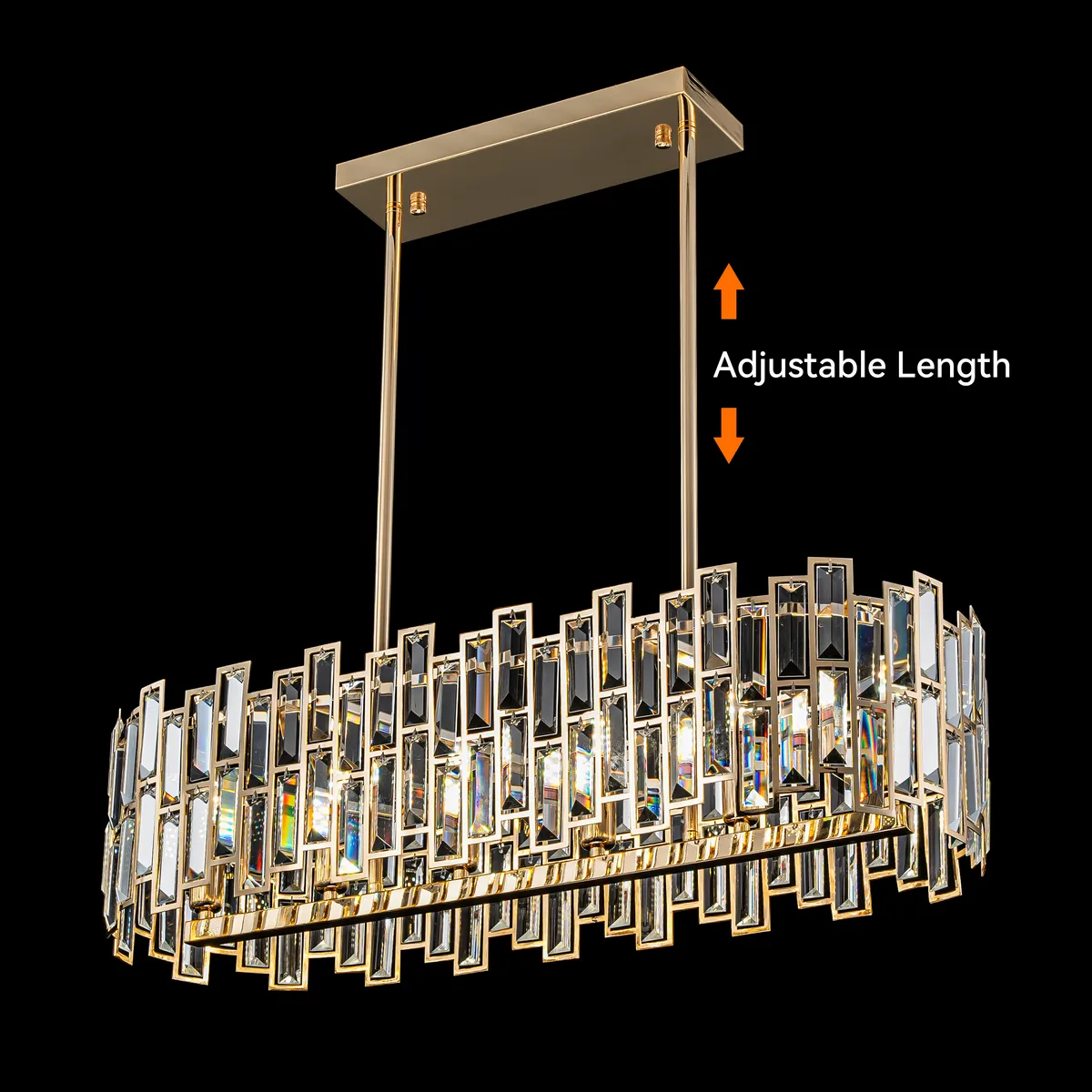 Clyvra 6-Light Kitchen Island Light Crystal Ceiling Light — image 4