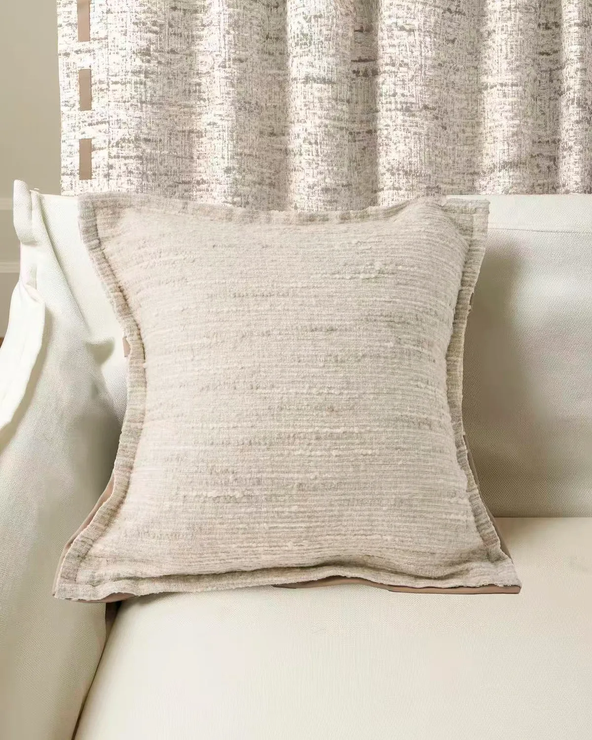 Juliette Textured Faux Leather Throw Pillowcase — image 4