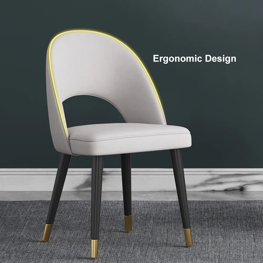 4-Pieces Modern Dining Chairs Cotton and Linen Upholstery — image 25