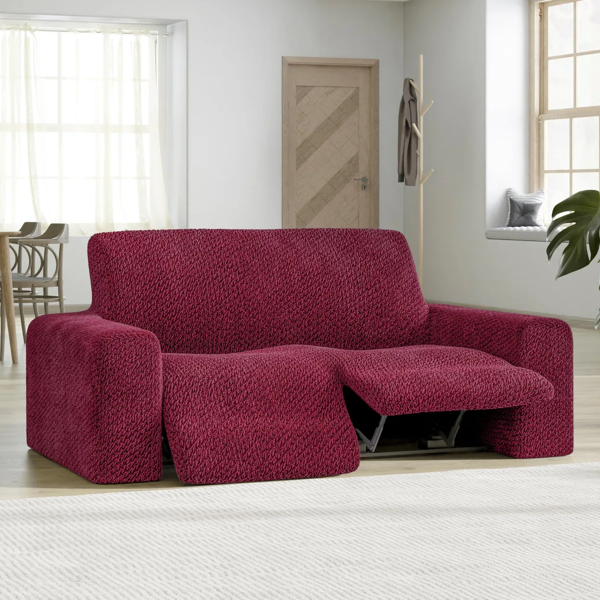 Recliner Loveseat Slipcover - 1-Piece Furniture Protector - Form Fit, Machine Washable -VelvetCollection — image 3