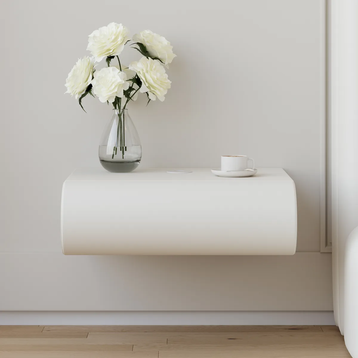 Humply Floating Smart Nightstand 1 Drawer Bedside Table — image 23