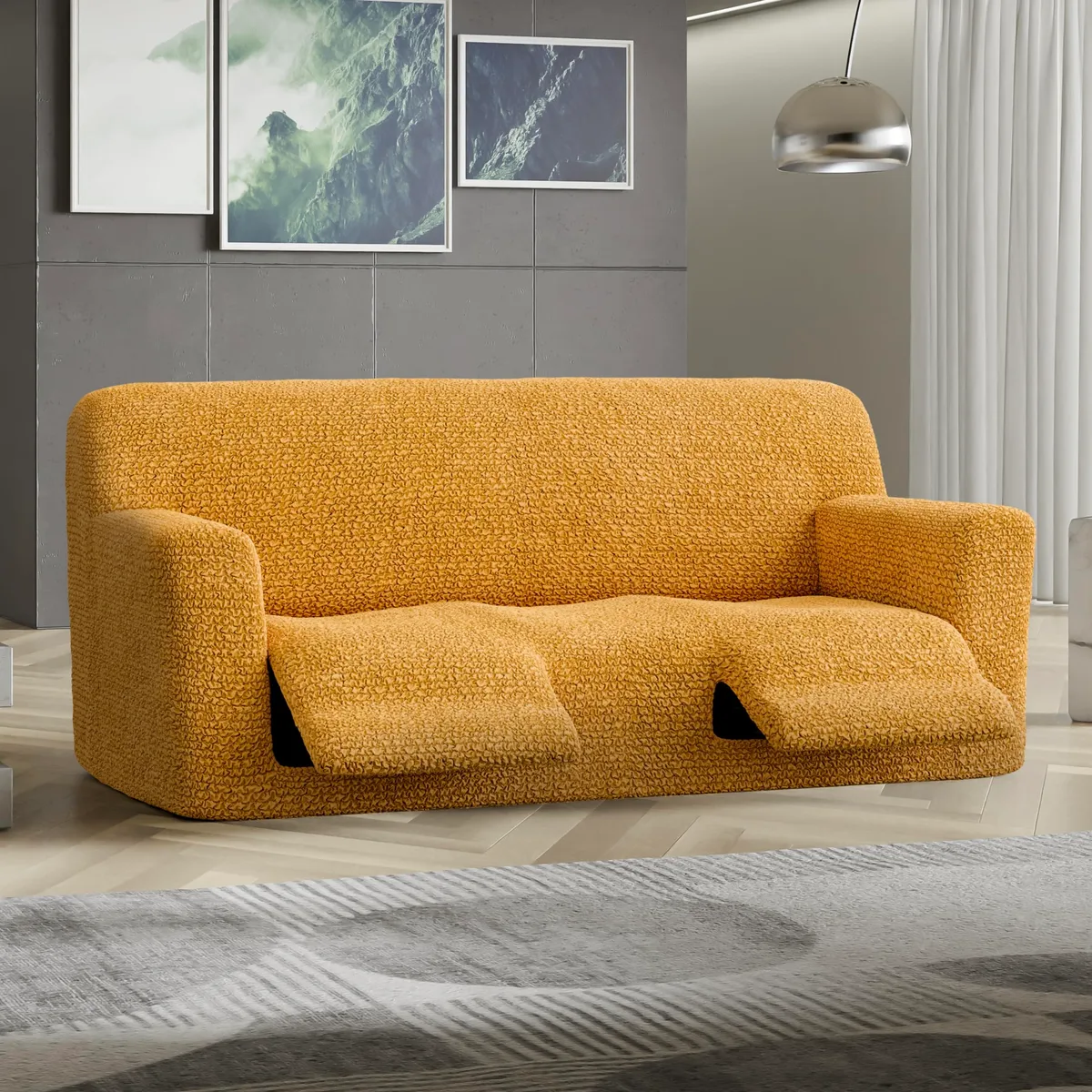 Recliner Sofa Slipcover - 1-Piece Furniture Protector - Form Fit, Machine Washable -MicrofibraCollection — image 10