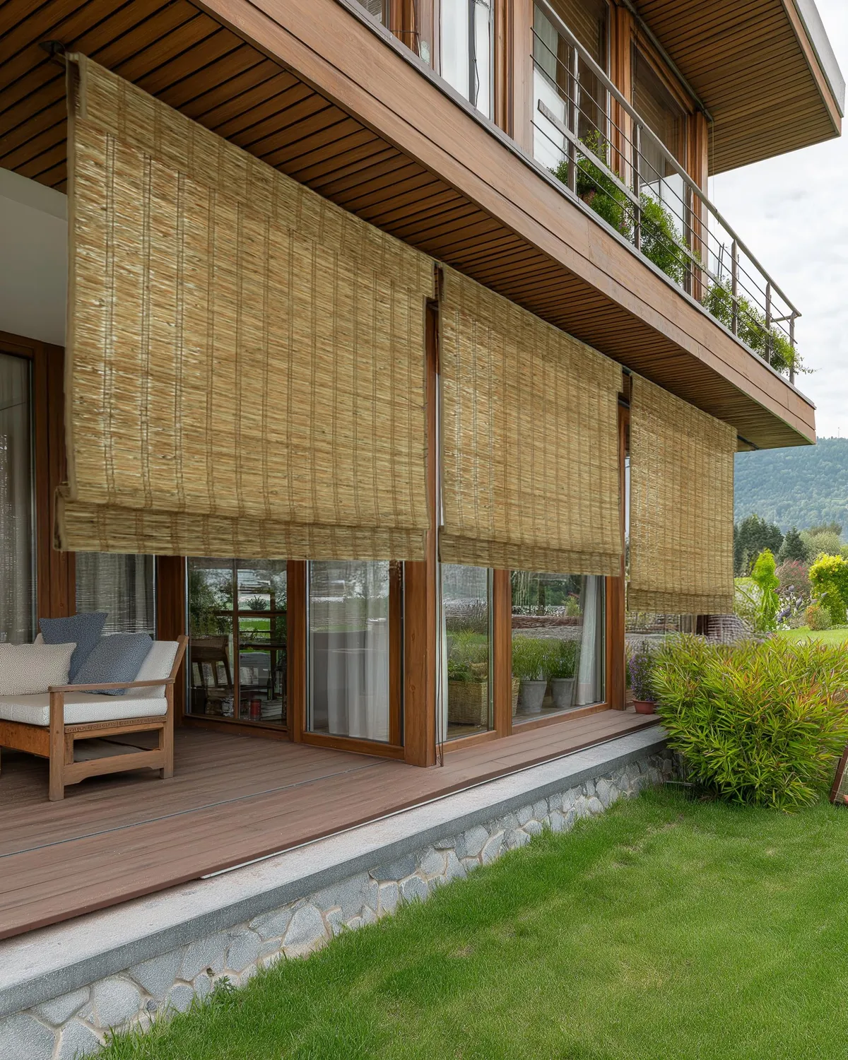 Rumi Jute Outdoor Woven Shade - Straw