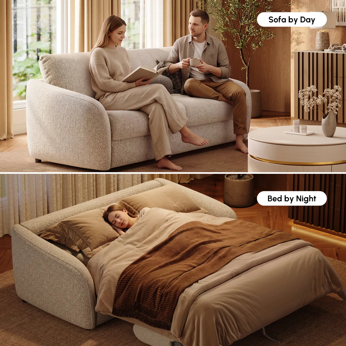 Modern Performance Chenille Sleeper Sofa — image 7