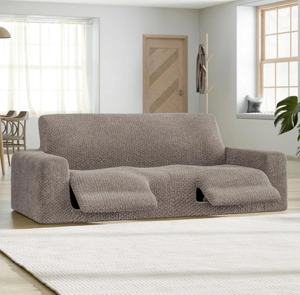 Recliner Sofa Slipcover - 1-Piece Furniture Protector - Form Fit, Machine Washable -VelvetCollection — image 10
