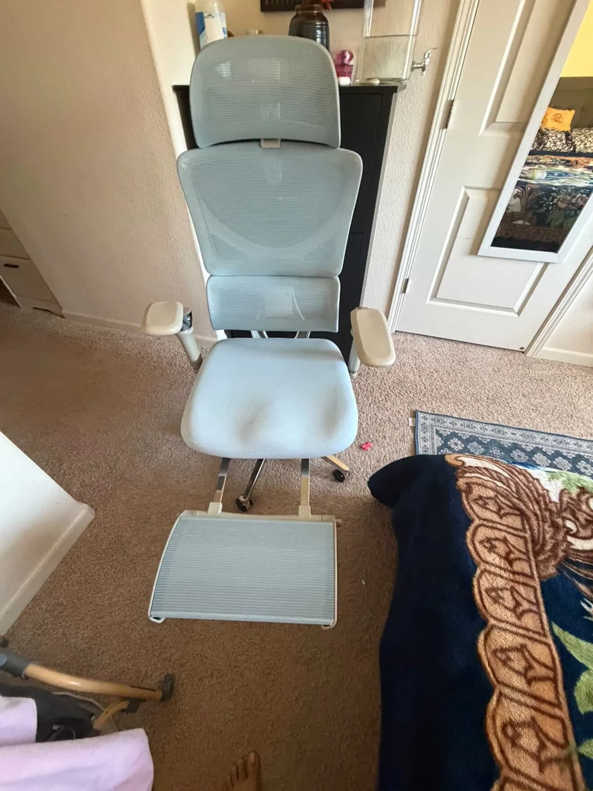 L1 Pro Full Aqua Blue Ergonomic chair — image 4