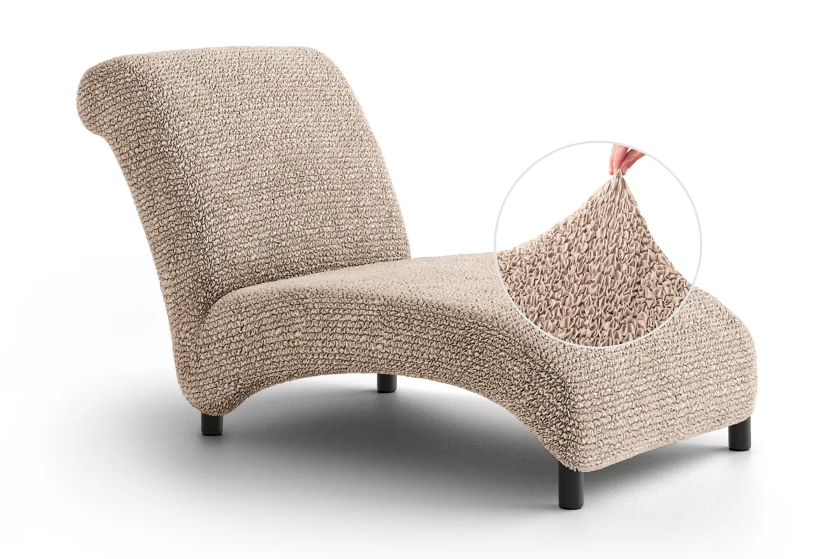 Armless Chaise Lounge Slipcovers - 1-Piece Furniture Protector - Form Fit, Machine Washable -MicrofibraCollection