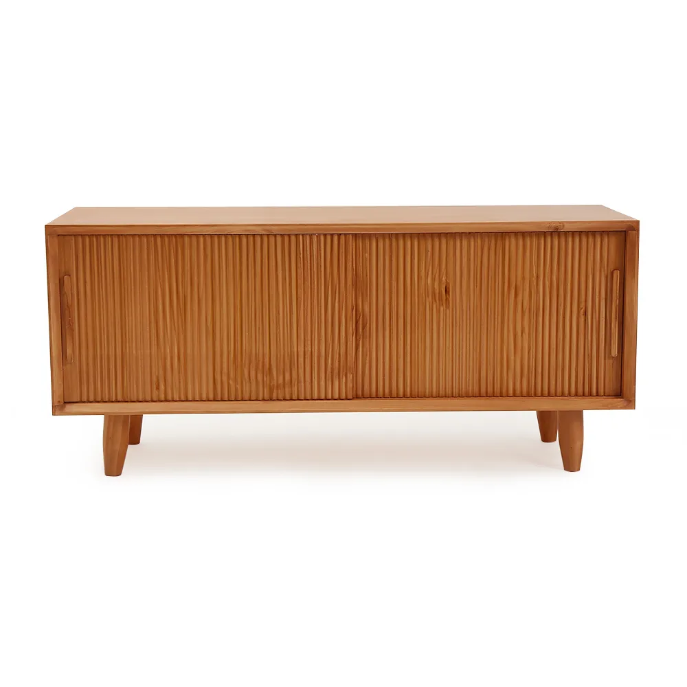 47.2" Solid Rubberwood Natural Entryway Bench with Storage — image 9