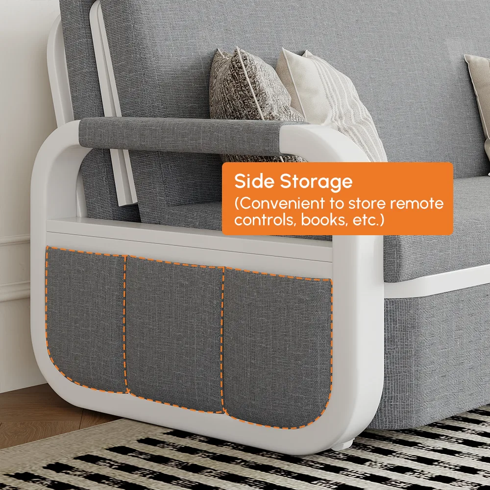 Deep Gray Queen Size Daybed with Storage & Trundle — image 17