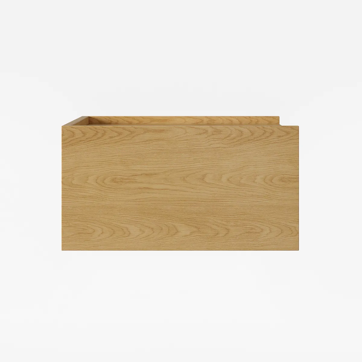 Wooden Floating Nightstand Modern Bedside Table with Charging Station — image 9