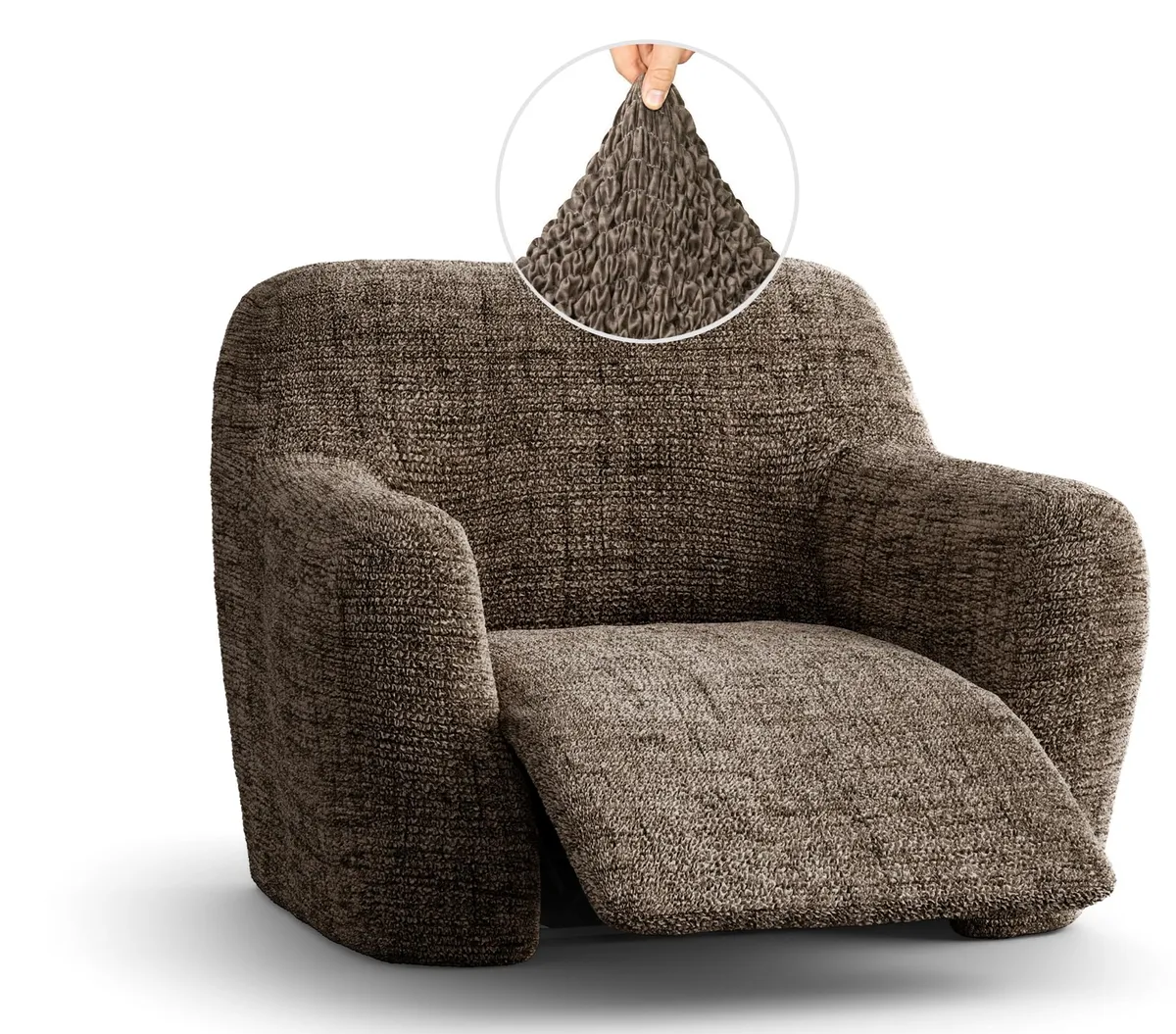 Recliner Chair Slipcover - 1-Piece Furniture Protector - Form Fit, Machine Washable -Microfibra PrintedCollection