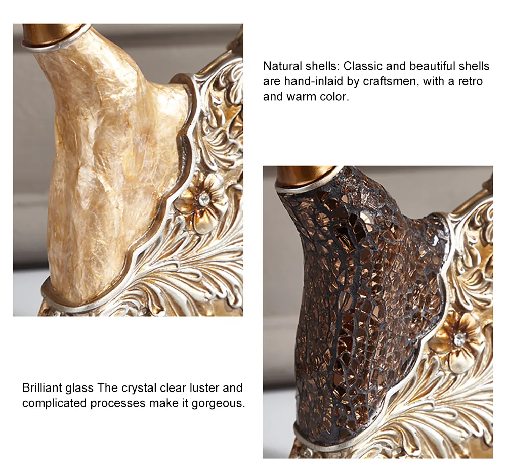 3-Piece Figurine Set – Gold-Toned Dancer Sculptures with Shell Accents — image 7