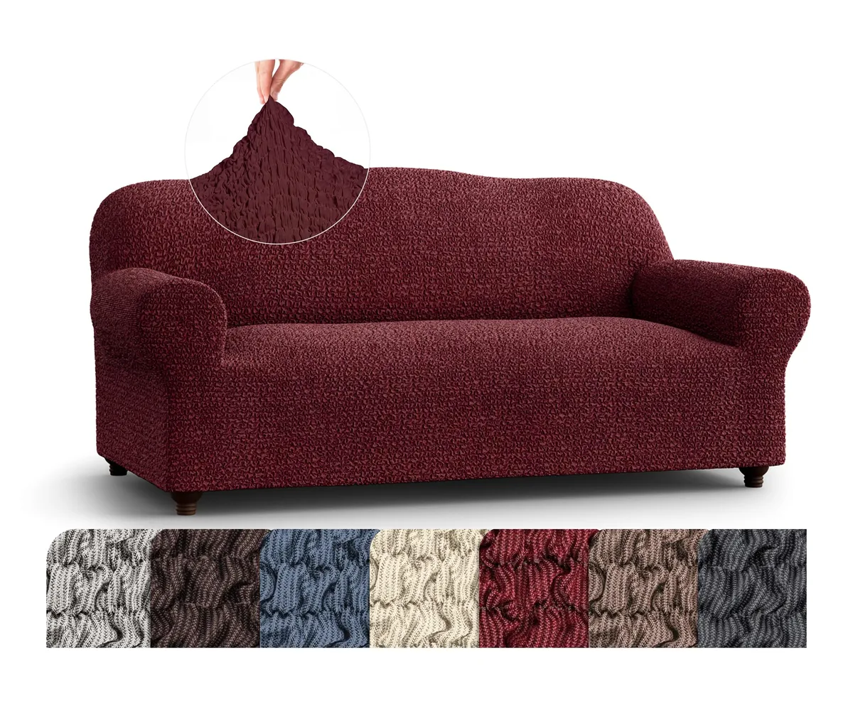 Sofa Slipcovers - 1-Piece Furniture Protector - Form Fit, Machine Washable - CottonRich Collection