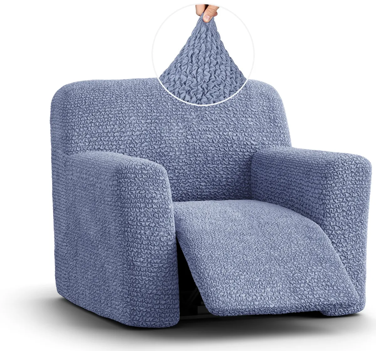 Recliner Chair Slipcover - 1-Piece Furniture Protector - Form Fit, Machine Washable -MicrofibraCollection — image 9