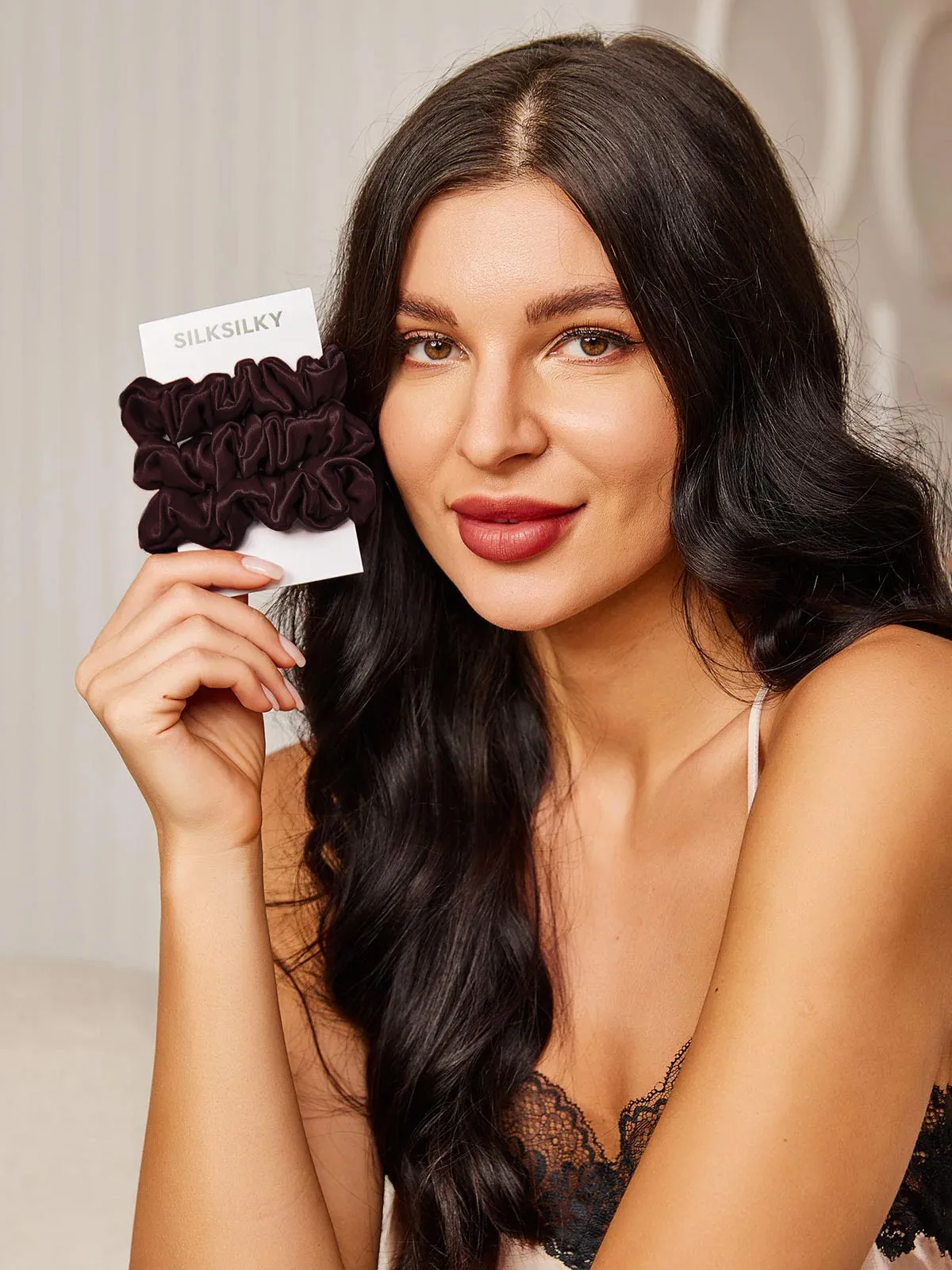 3Pcs Bundle 100% Mulberry Silk Classic Hair Scrunchies — image 5