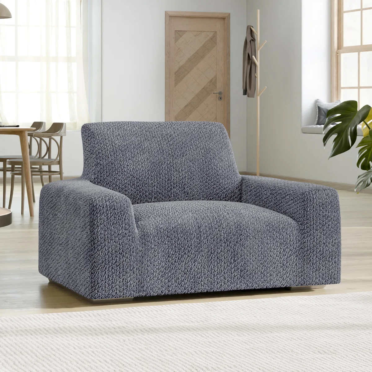 Armchair Slipcovers - 1-Piece Furniture Protector - Form Fit, Machine Washable -VelvetCollection — image 12