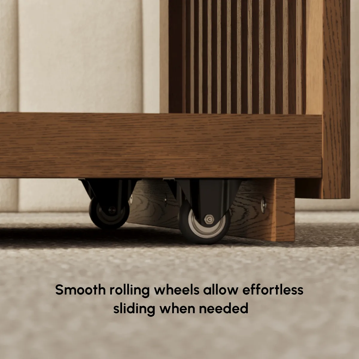 Homary Modern 33"-55" Mid-Century Extendable Walnut Coffee Table with Storage — image 8