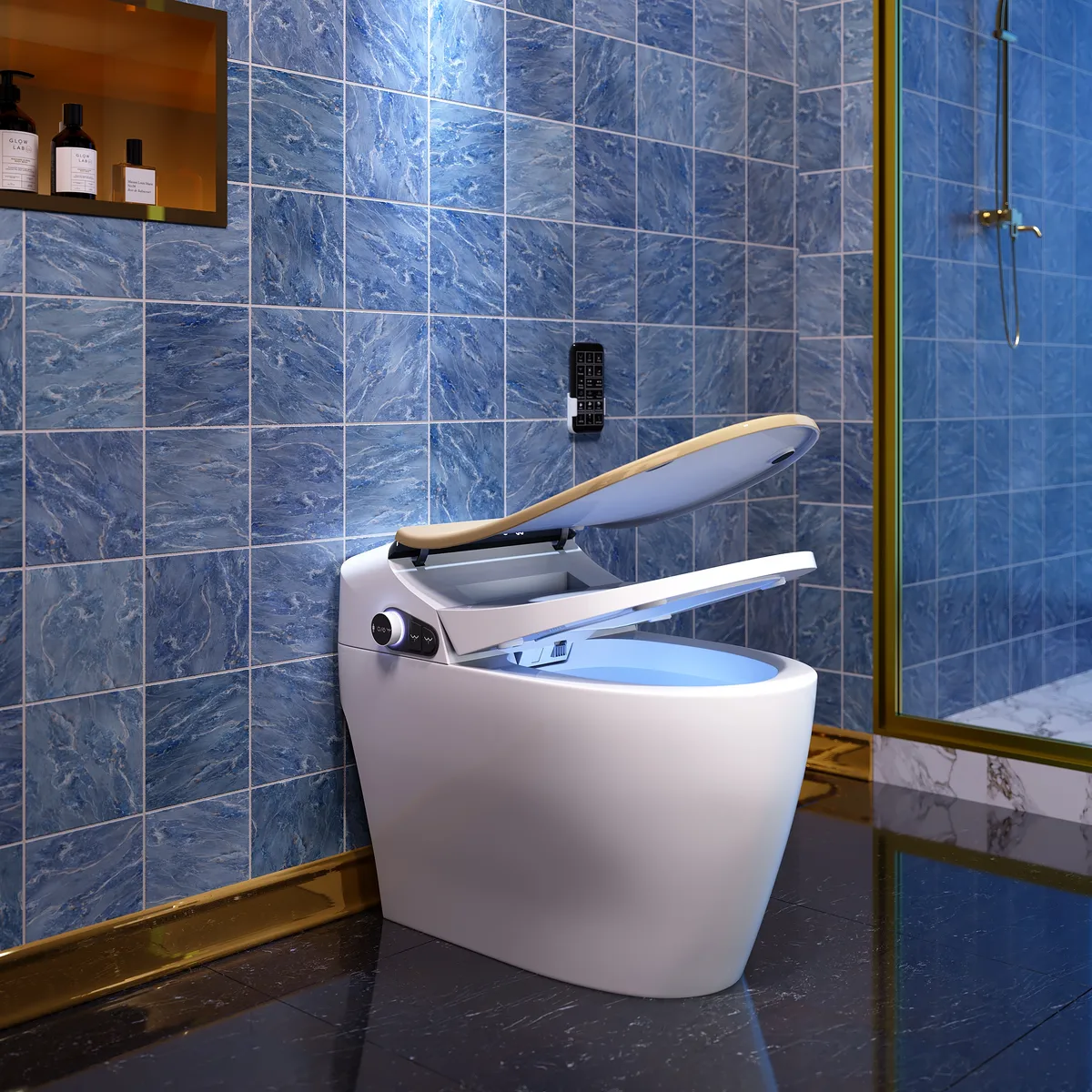 Hynova AX2 Pro Automatic Smart Bidet Toilet with Aromatherapy White 1.28 GPF — image 21