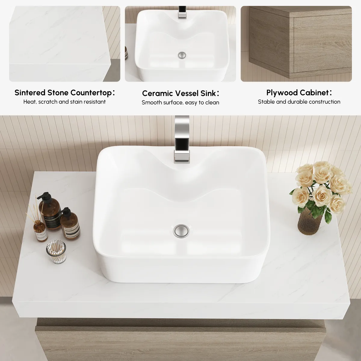 35.4" Floating Bathroom Vanity Set with Single Sink — image 18