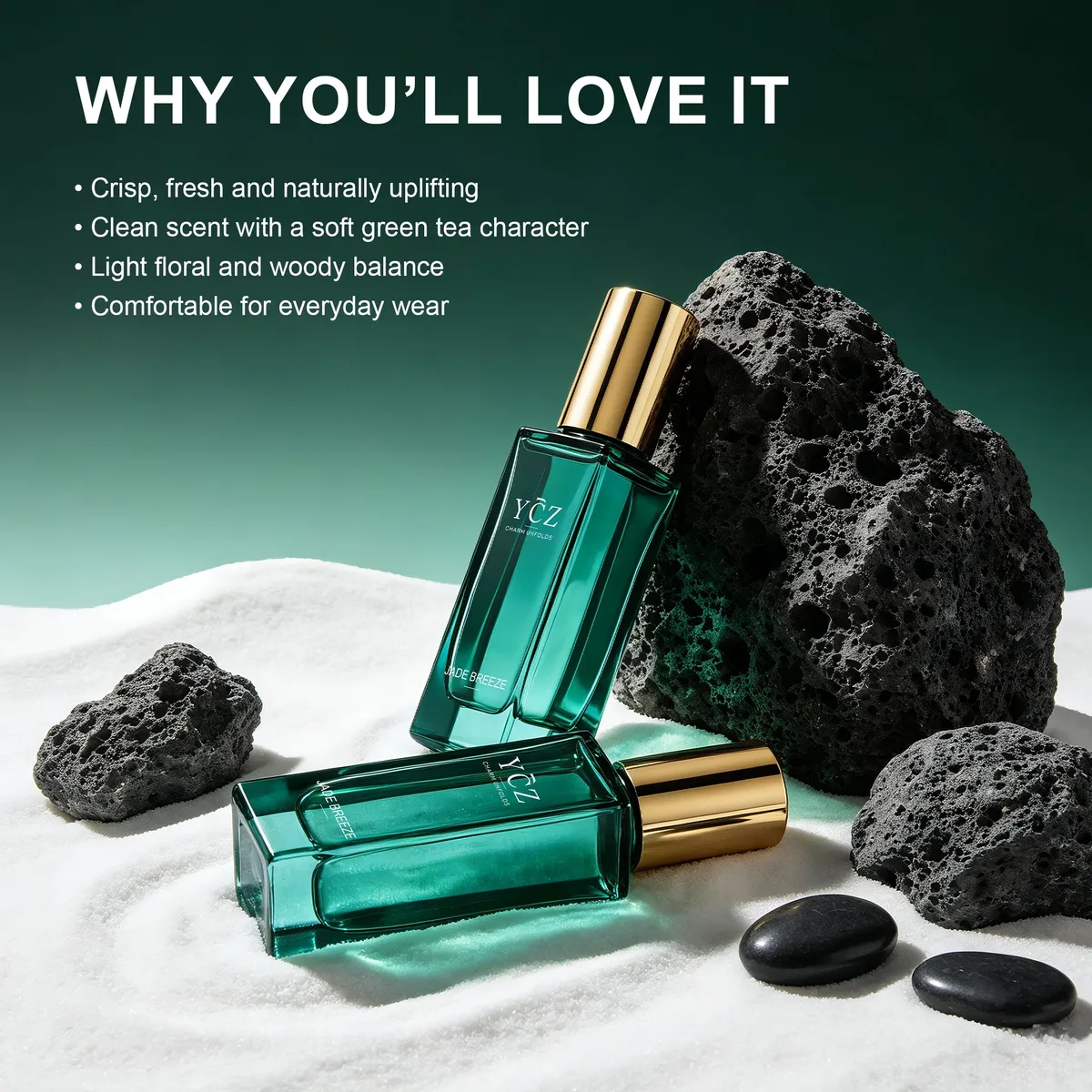 Jade Breeze Citrus?Tea Eau de Parfum for Men, 0.85 fl oz /25ml Travel Size, Long?Lasting Amber & Musk Scent, Portable Perfume for Office & Daily Wear — image 5