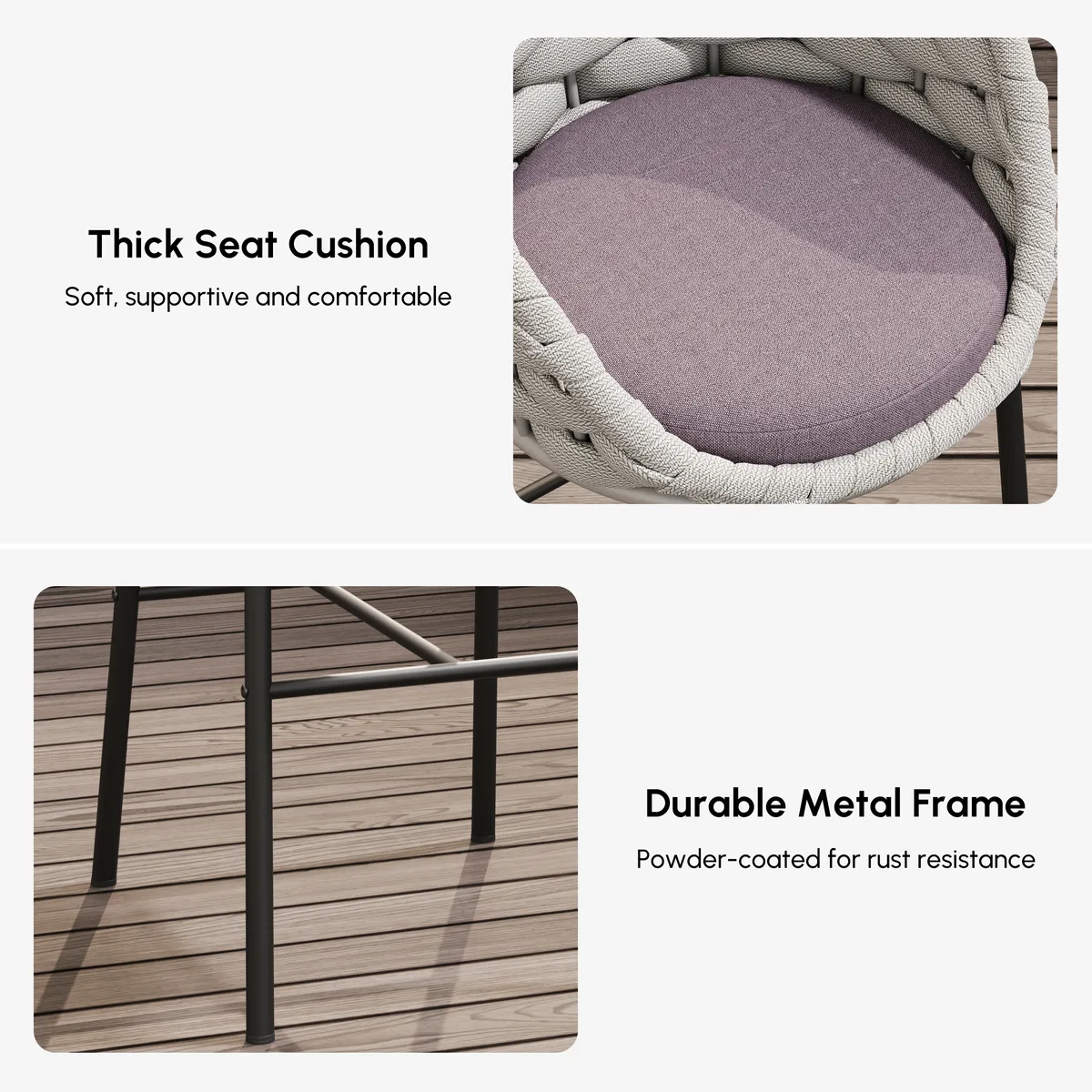 7-Piece Outdoor Sintered Stone & Aluminum Bar Dining Set with 6 Bar Stools — image 17