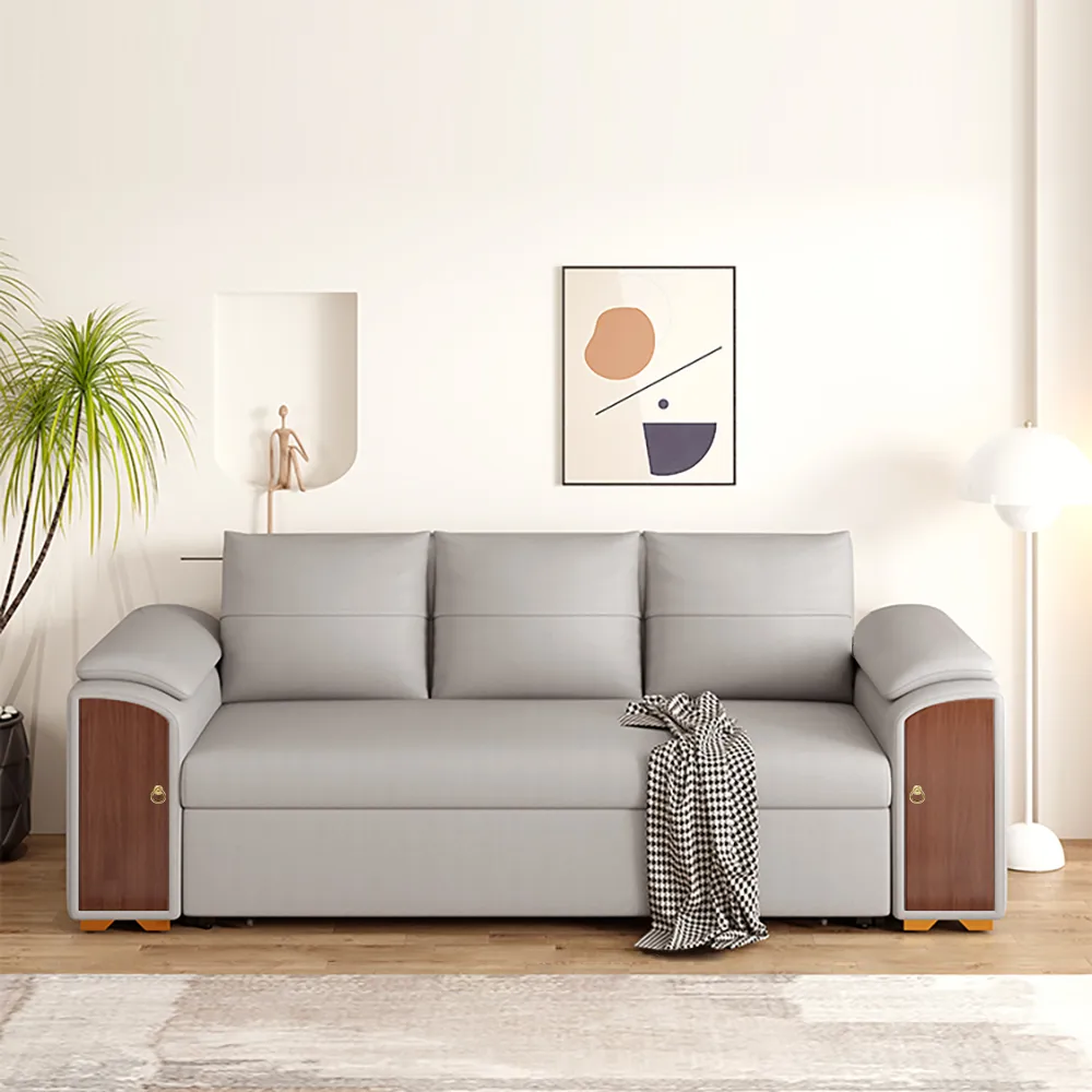 94.5" Pull Out Sofa Bed Convertible Sleeper with Lift-top Coffee Table — image 6