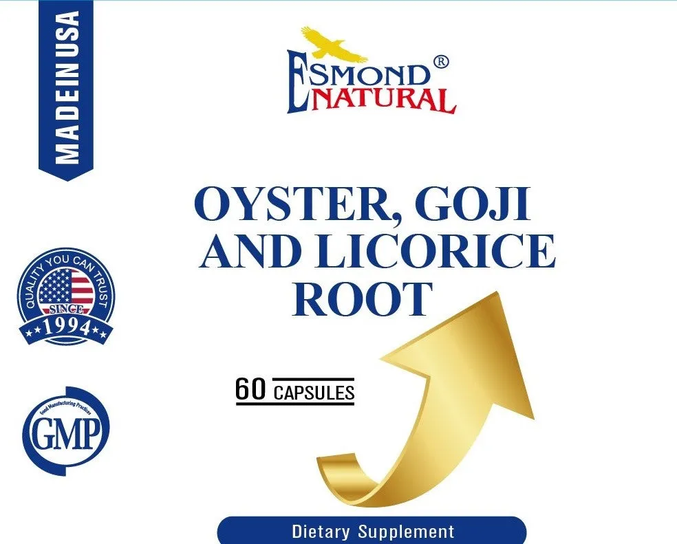 Oyster, Goji & Licorice Root Complex, USA, FDA, GMP, NPAC-60 Capsules — image 2