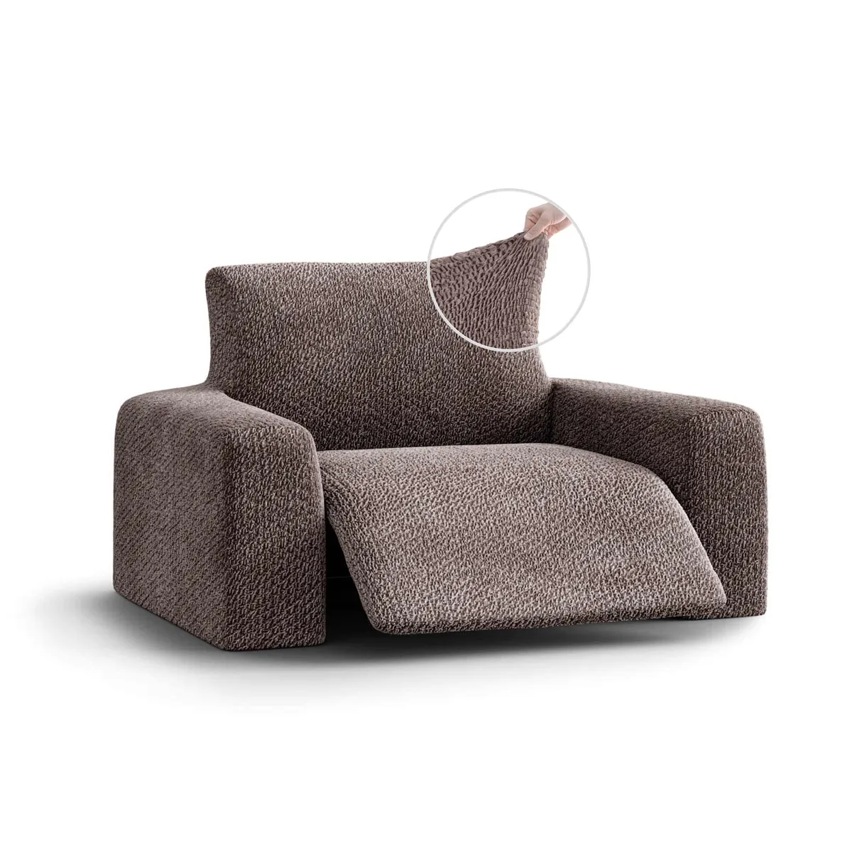 Recliner Chair Slipcover - 1-Piece Furniture Protector - Form Fit, Machine Washable -VelvetCollection